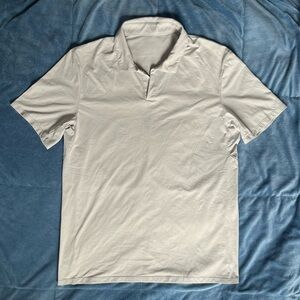 Men's Lululemon Ecru/Ivory Performance Polo Shirt Size M